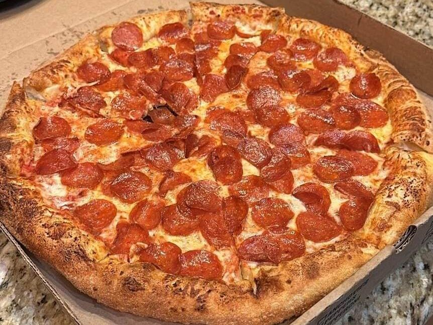 Pepperoni — Wall-to-wall pepperoni at Rihana's Pizza & Wings, North Phoenix